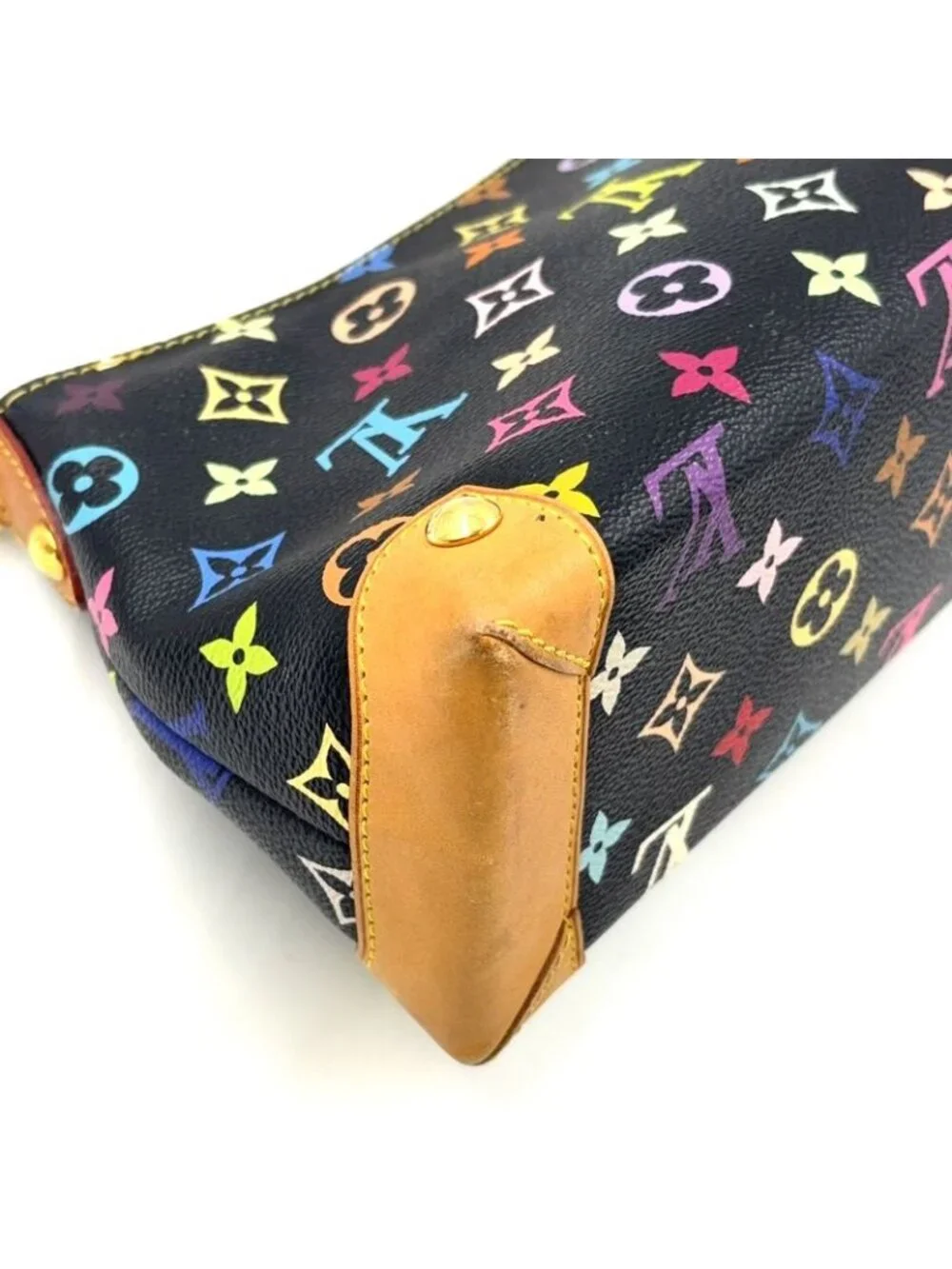 ★SOLD★ Louis Vuitton Eliza Monogram Multicolor Noir Leather Black Shoulder Bag - Picture 11 of 15